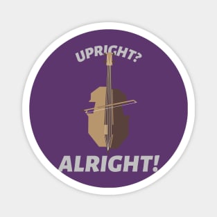 Upright Alright Double Bass Player Orchestra Magnet